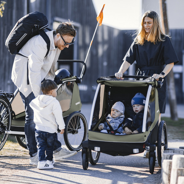 Thule COURIER VINTAGE GREEN - Fahrradanhänger Ansicht 13