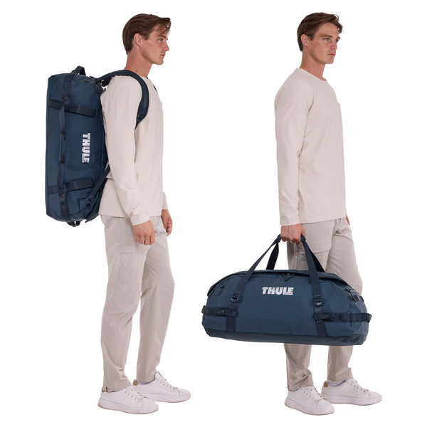 Thule CHASM RECYCLED DUFFEL 70L - DARKEST BLUE - Reisetasche Ansicht 14