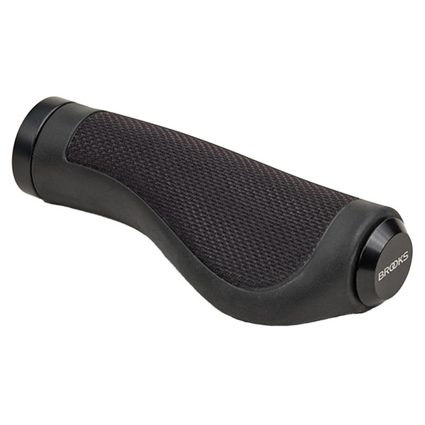 Brooks England GRIPS ERGONOMIC RUBBER 130/130, BLACK - Fahrradgriffe Ansicht 2