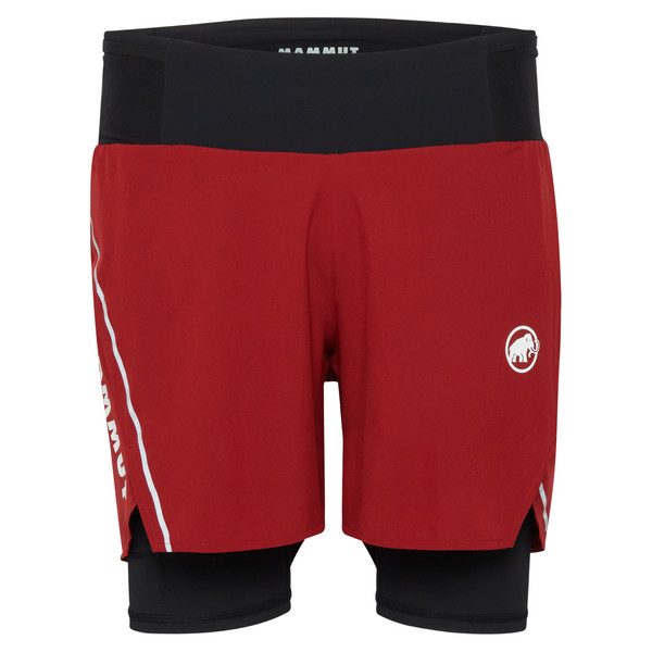 AENERGY TR 2 IN 1 SHORTS MEN Herren - Laufhose-DARK MAMMUT RED-BLACK
