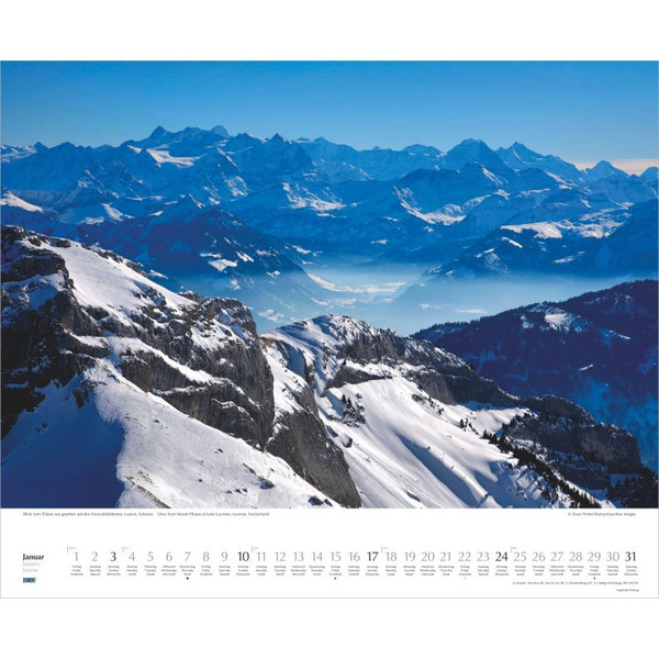 HOHE BERGE - STILLE SEEN 2027 - Kalender Ansicht 2