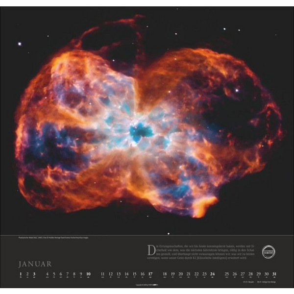 STEPHEN HAWKING KALENDER 2027 - MEIN UNIVERSUM Ansicht 2