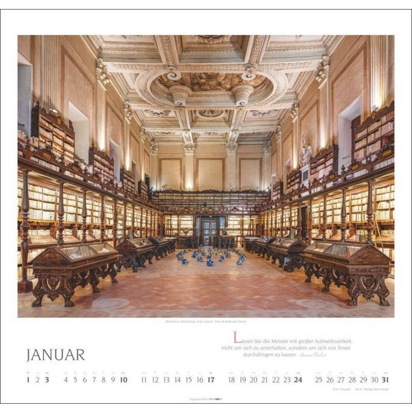 WELT DER BIBLIOTHEKEN KALENDER 2027 Ansicht 2