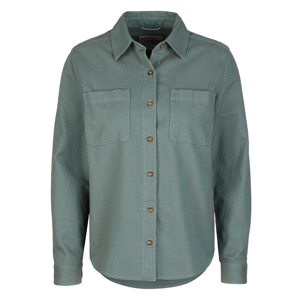 W LIEBACK BUTTON-UP L/S Damen - Outdoor Hemd-MINERAL HTR