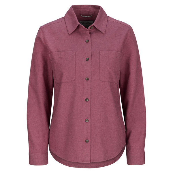 W LIEBACK BUTTON-UP L/S Damen - Outdoor Hemd-DUSTY CEDAR HTR