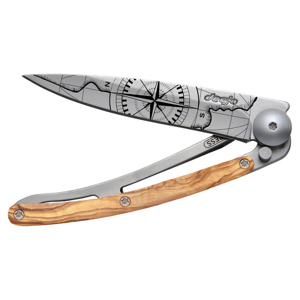 Deejo DEEJO 27G, OLIVENHOLZ / TERRA INCOGNITA - Klappmesser Ansicht 2