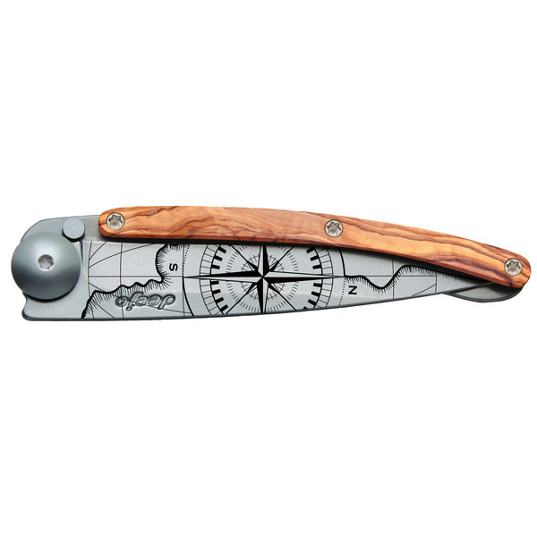 Deejo DEEJO 27G, OLIVENHOLZ / TERRA INCOGNITA - Klappmesser Ansicht 3