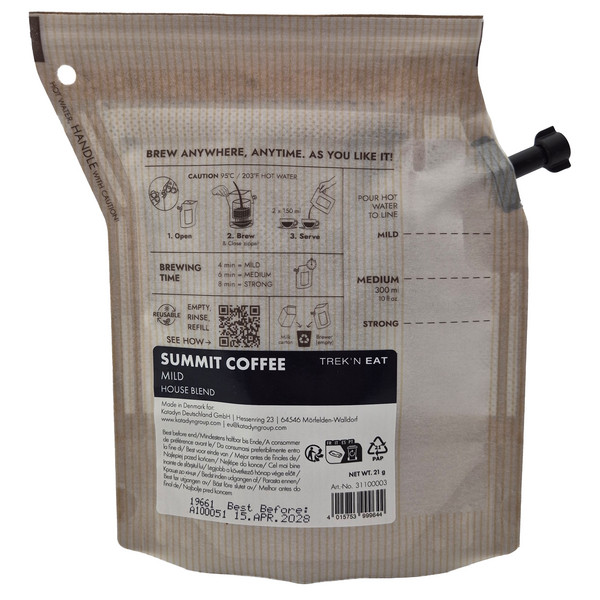 Trek'N EAT SUMMIT COFFEE 21G MILD - Kaffee Ansicht 2