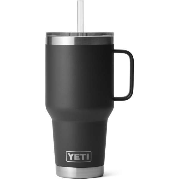 RAMBLER 35 OZ STRAW MUG - Thermobecher-BLACK