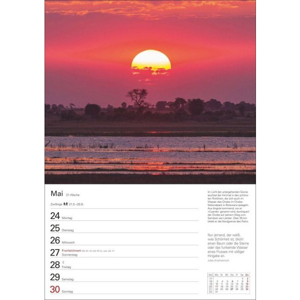 NATURSCHÄTZE AFRIKAS WOCHENPLANER 2027 - Kalender Ansicht 2