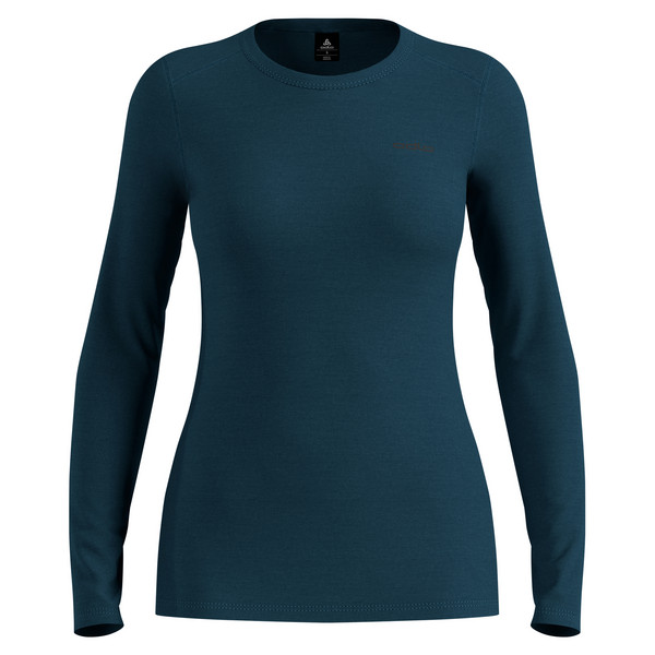 MERINO FUNDAMENTALS BL TOP CREW NECK L/S Damen - Baselayer-REFLECTING POND