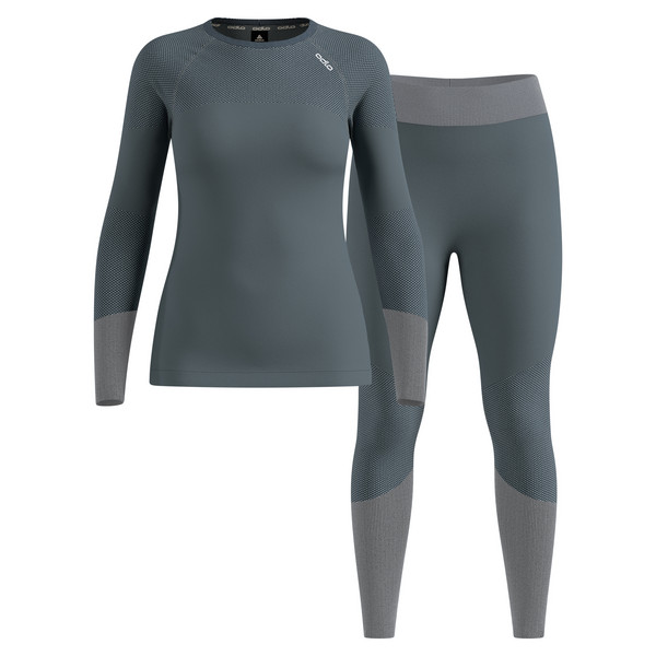 FUNDAMENTALS PERFORMANCE WARM SET LONG Damen - Baselayer-STORMY WEATHER