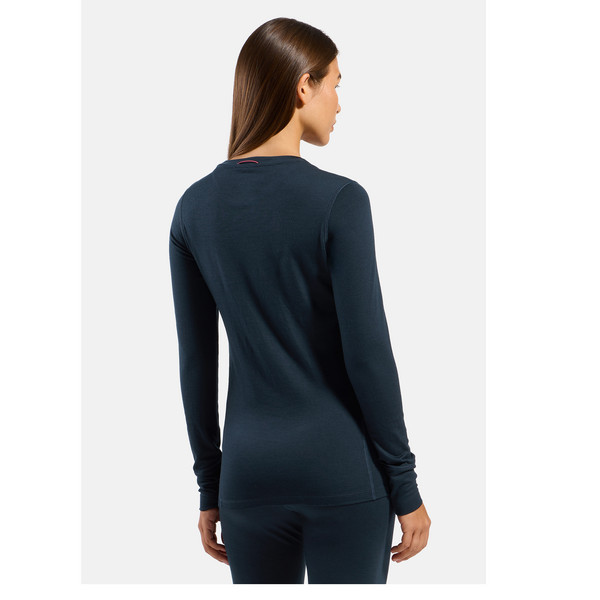 Odlo MERINO 200 80 YEARS BL TOP CREW NECK L/S Damen - Baselayer Ansicht 4