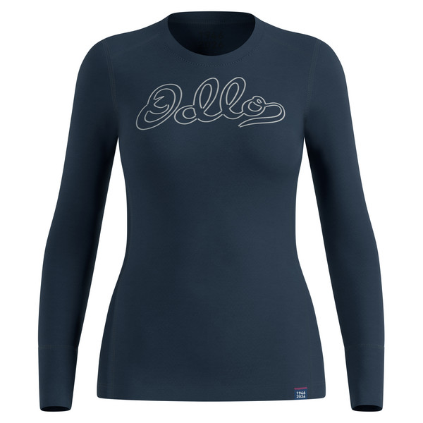 MERINO 200 80 YEARS BL TOP CREW NECK L/S Damen - Baselayer