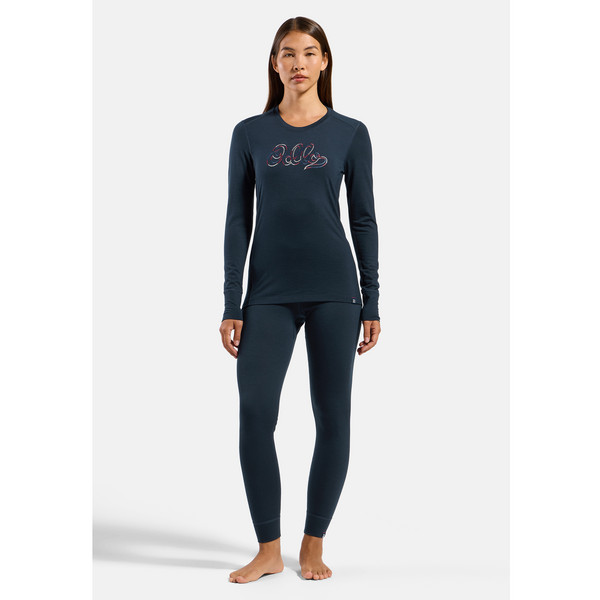 Odlo MERINO 200 80 YEARS BL TOP CREW NECK L/S Damen - Baselayer Ansicht 8