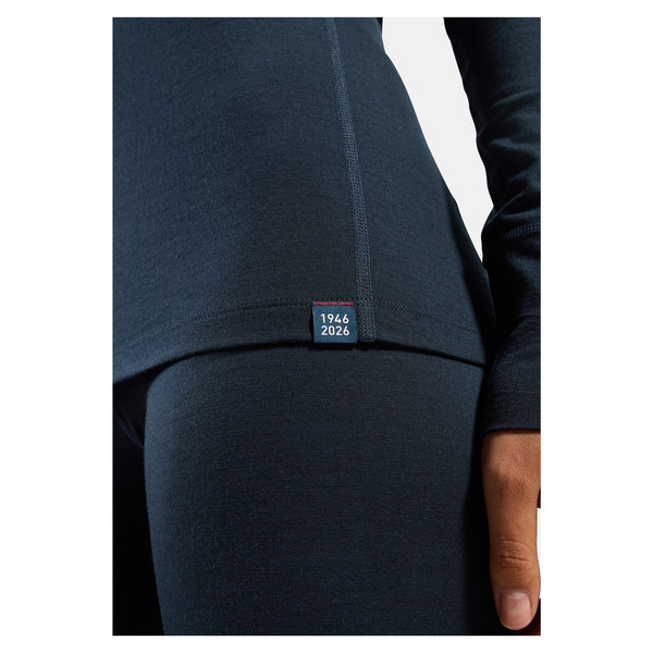 Odlo MERINO 200 80 YEARS BL TOP CREW NECK L/S Damen - Baselayer Ansicht 7
