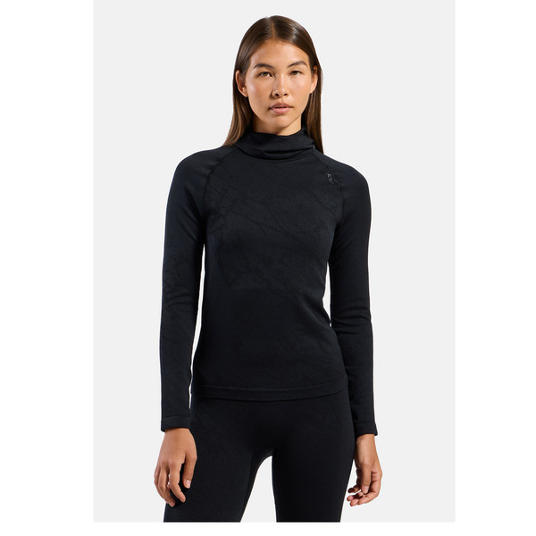 Odlo PERFORMANCE WARM BLACKCOMB BL TOP FACEMASK L/S Damen - Baselayer-Shirt Ansicht 4