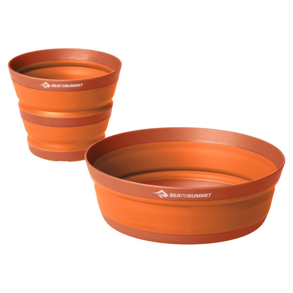 XLITE COLLAPSIBLE BOWL & CUP SET - Geschirrset-BURNT ORANGE