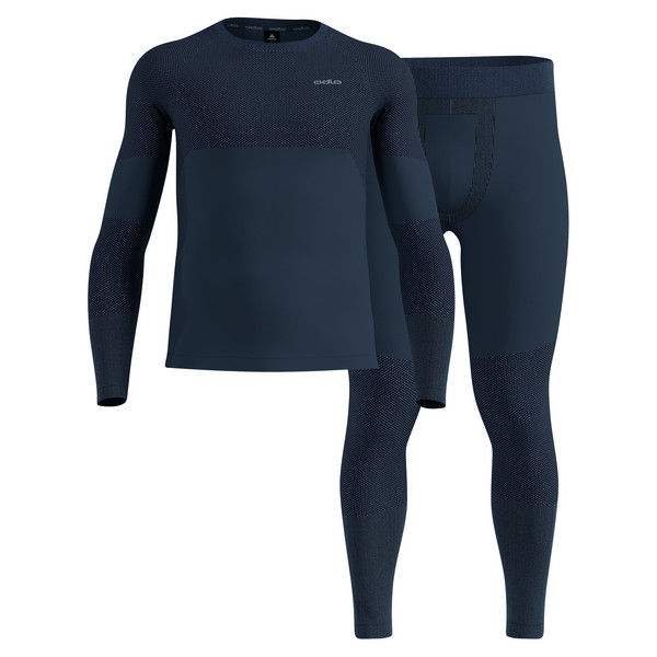 FUNDAMENTALS PERFORMANCE WARM SET LONG Herren - Baselayer-DARK SAPPHIRE