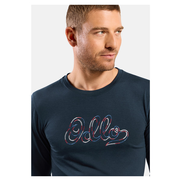 Odlo MERINO 200 80 YEARS BL TOP CREW NECK L/S Herren - Baselayer Ansicht 5