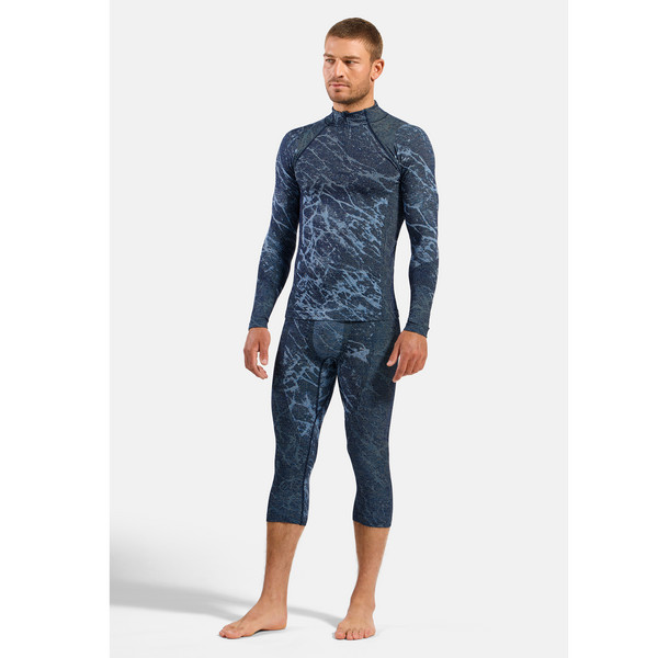 Odlo PERFORMANCE WARM BLACKCOMB BL TOP TURTLE NECK L/S HALF ZIP Herren - Baselayer-Shirt Ansicht 7
