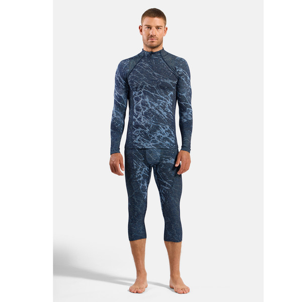Odlo PERFORMANCE WARM BLACKCOMB BL BOTTOM 3/4 Herren - Baselayer-Hose Ansicht 6