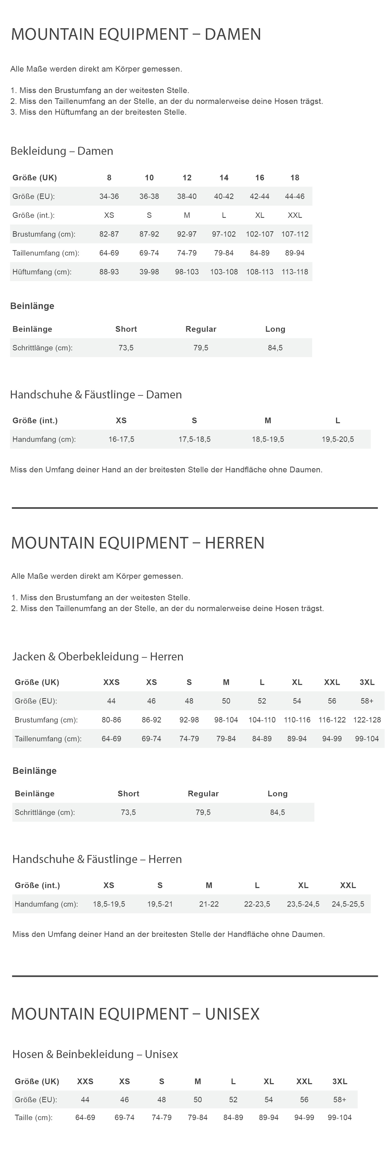 Mountain Equipment BRANDED KNITTED WMNS BEANIE Damen - Mütze Größentabelle