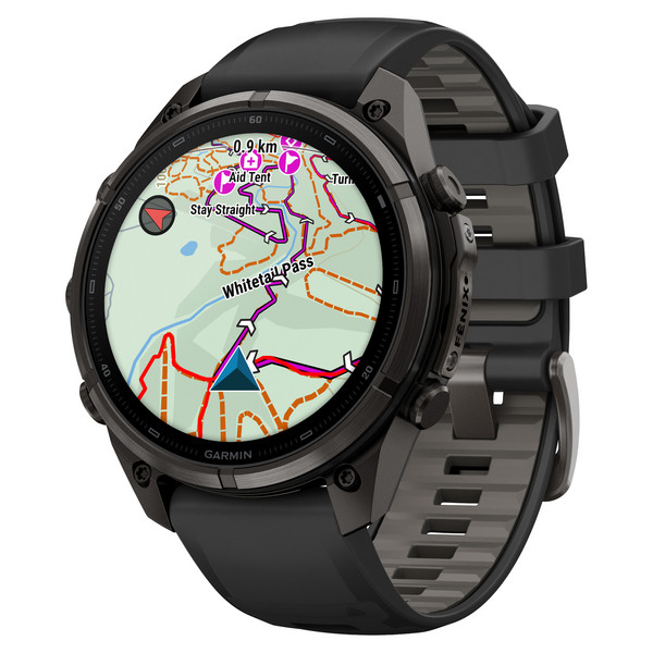 Garmin FENIX 9 PRO INREACH, 47 MM, CARBONGRAU DLC TITAN - Smartwatch Ansicht 3